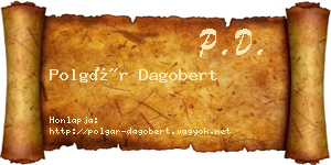 Polgár Dagobert névjegykártya